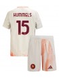 AS Roma Mats Hummels #15 Auswärts Trikotsatz für Kinder 2024-25 Kurzarm (+ Kurze Hosen)